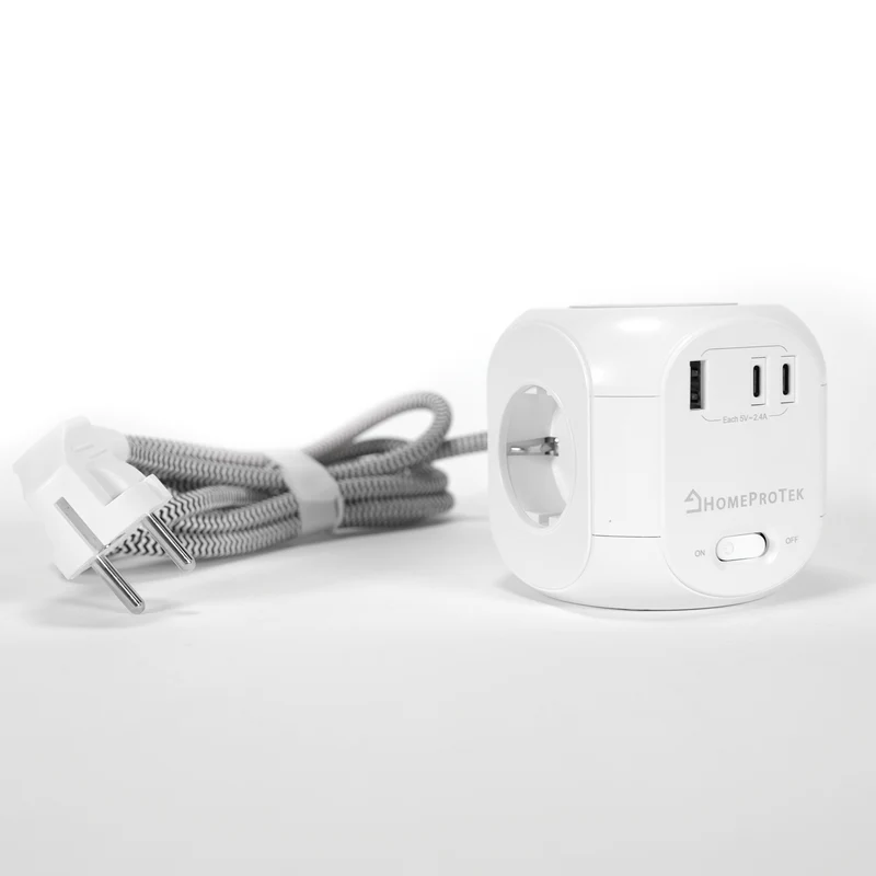 Multiprise cube avec Charge Sans Fil