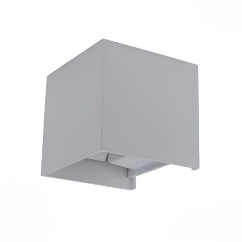 Applique Murale Grise LED 12W IP54 Carré