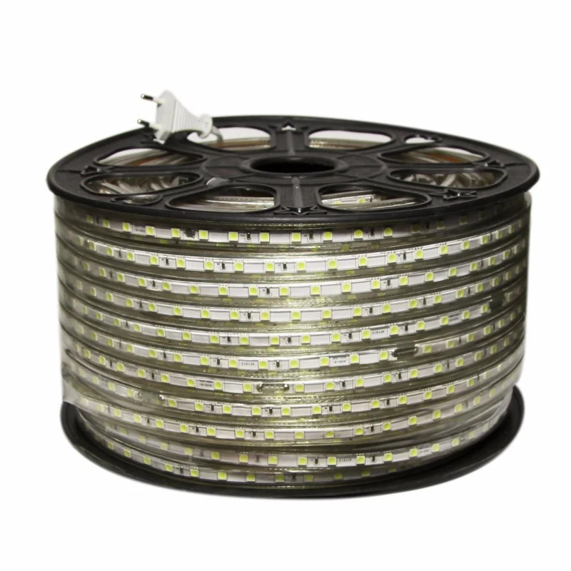 Ruban LED 50M 220V Recoupable BLEU 5050 IP44 60LED/m