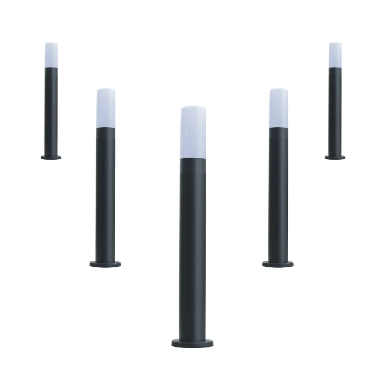 Borne Extérieure 60cm 220V IP65 pour Ampoule E27 - Pack de 5