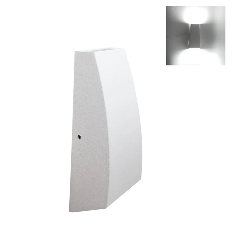 Applique Murale LED Double Faisceaux 7W IP44 BLANC