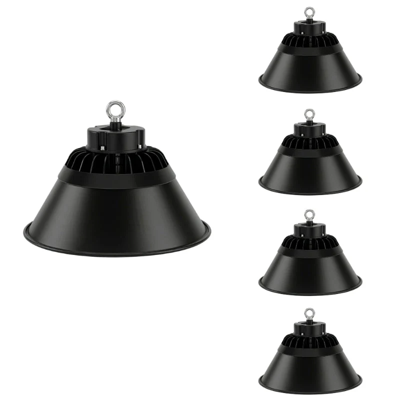 Cloche LED Industrielle 150W 120° NOIR - Pack de 5