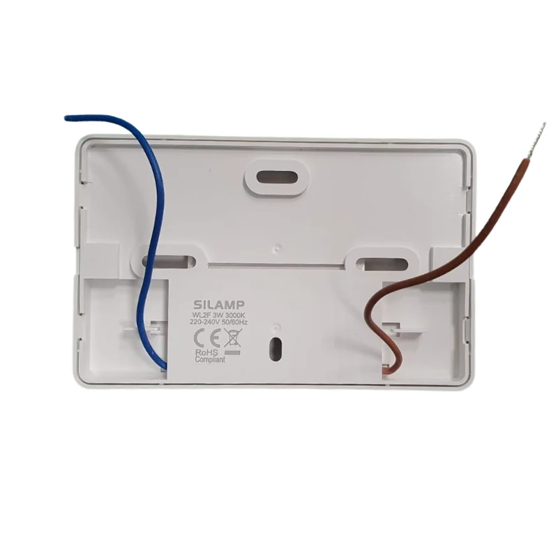 Balise LED saillie 3W 220V 120° Blanche IP44 pour Escalier - Pack de 10
