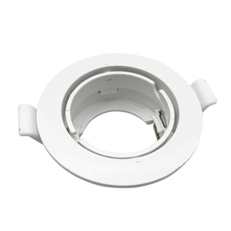Support Spot Encastrable GU10 LED Orientable Rond BLANC