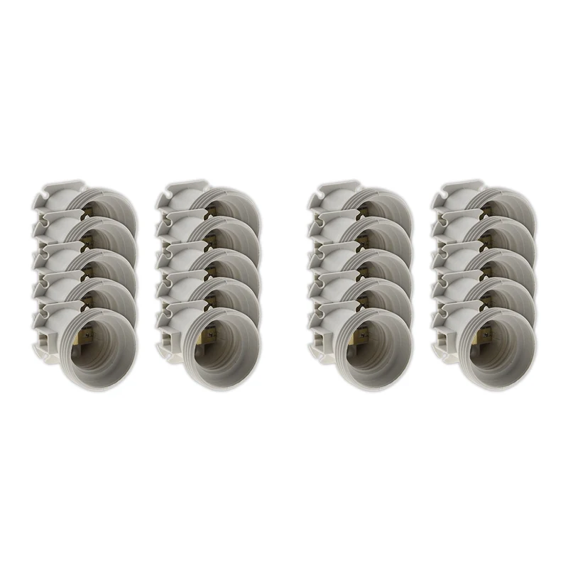 Lot de douilles de chantier E27 - blanc - Zenitech