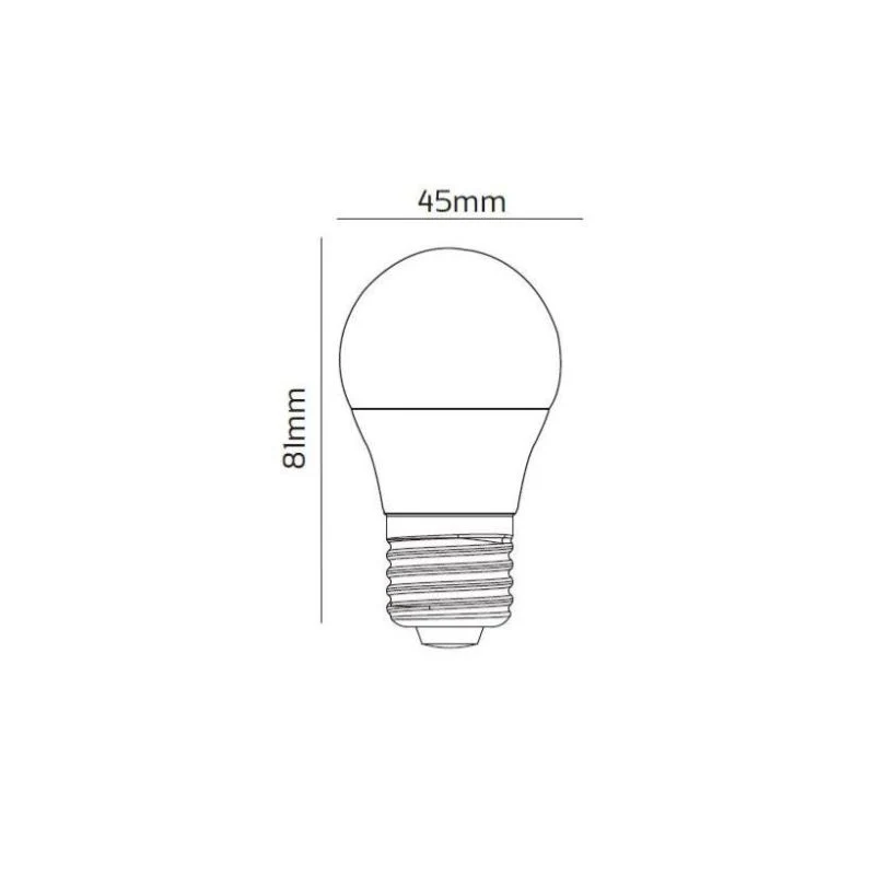 Pack de 10 - Ampoule LED Connectée WiFi E27 4.5W G45 RGBW