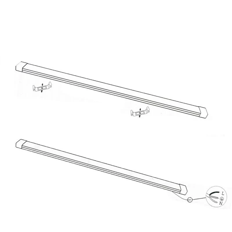 Pack de 10 - Réglette LED 120cm 50W