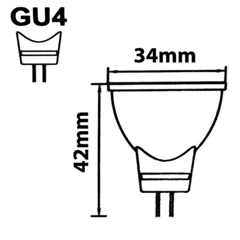 Pack de 10 - Ampoule LED GU4 / MR11 4W 12V