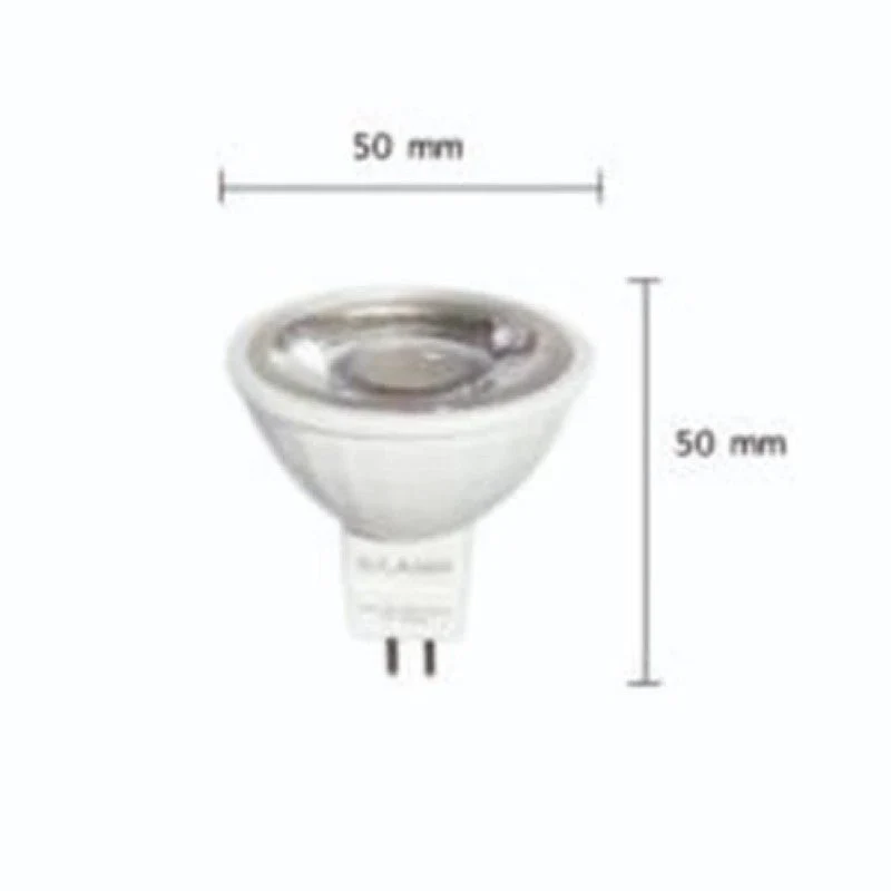 Pack de 5 - Ampoule LED GU5.3 / MR16 12V 8W SMD 80°