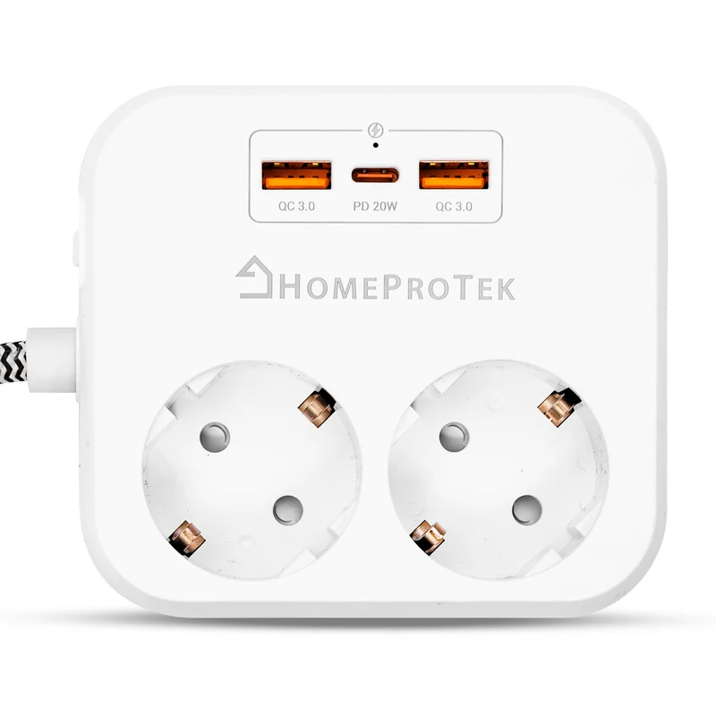 Multiprise 5 en 1 Électrique et USB