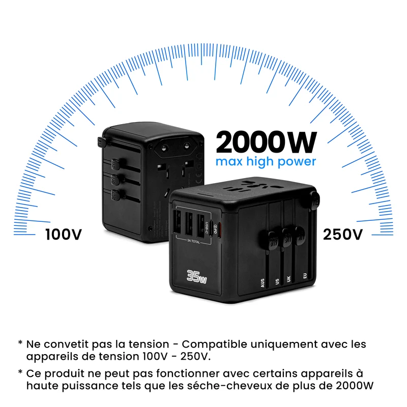 Adaptateur de voyage universel