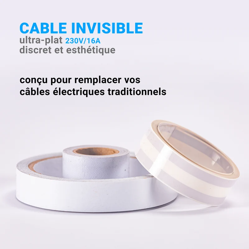 Câble Invisible HomeProtek 2 à 10 m