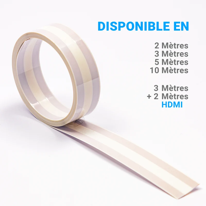 Câble Invisible HomeProtek 2 à 10 m