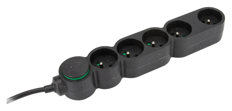 Bloc multiprises écoresponsable prises 2P+T Home Green - Zenitech