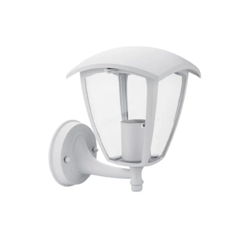 Lanterne Murale Extérieure Blanche pour Ampoule E27