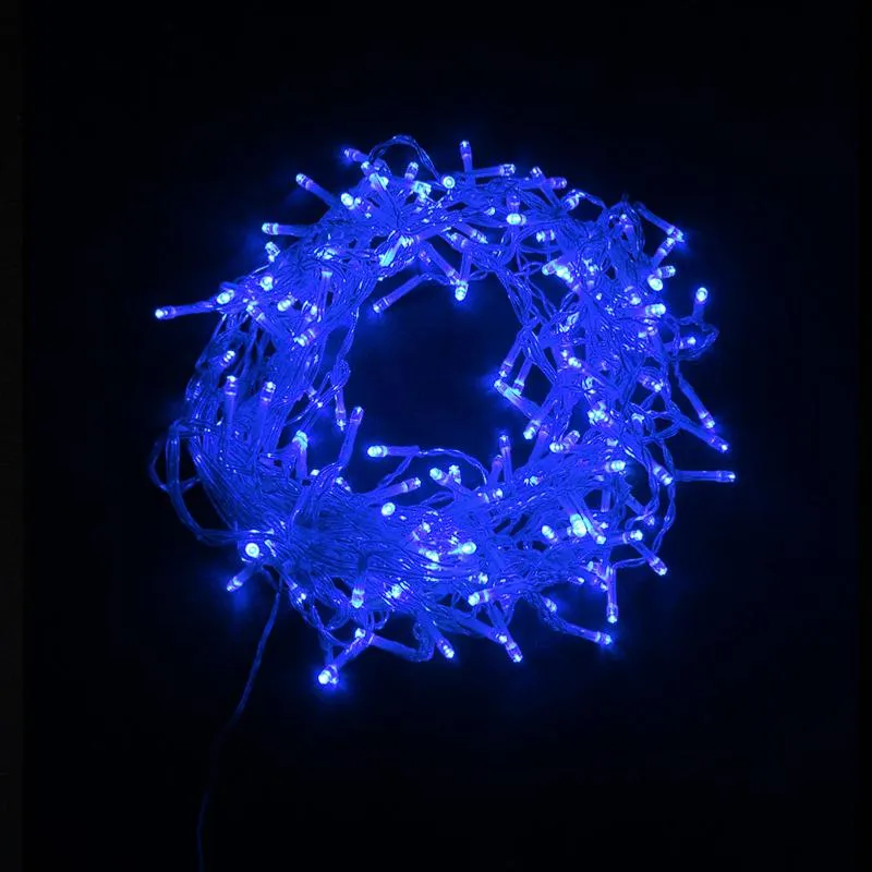 Guirlande LED Rideaux 320LED 220V 3m IP44 8 modes - Bleu