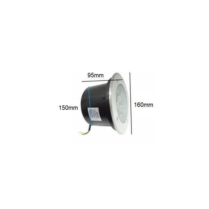 Spot LED Encastrable Extérieur IP65 220V Sol 9W 60°