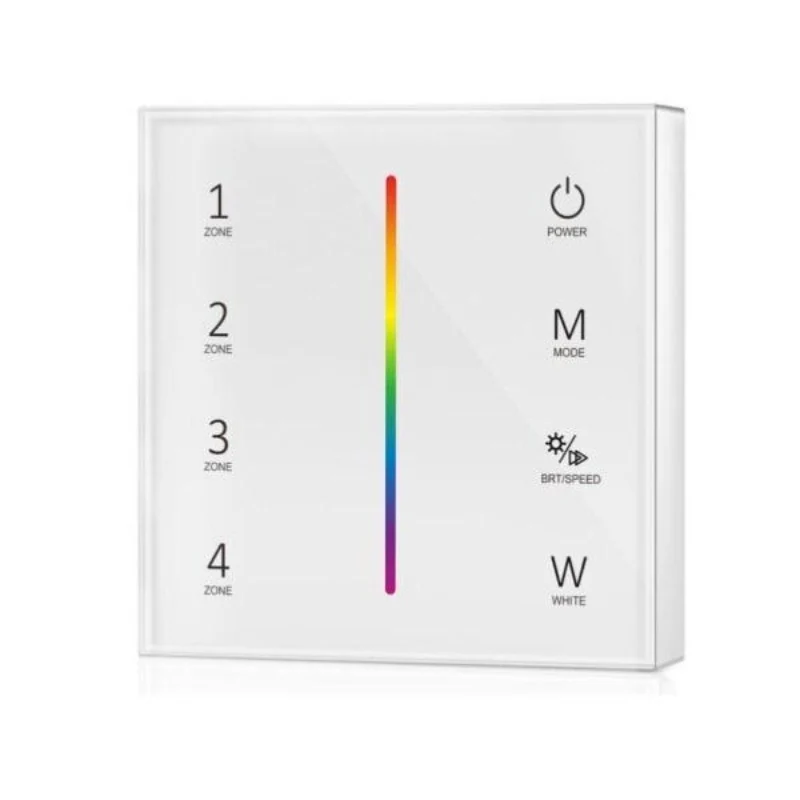 Variateur Tactile RGB RF en Saillie 4 Zones