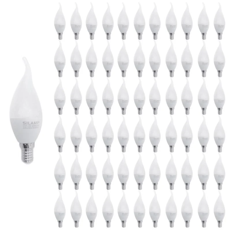 Ampoule LED E14 Flamme 8W 220V Ø38mm - Pack de 100