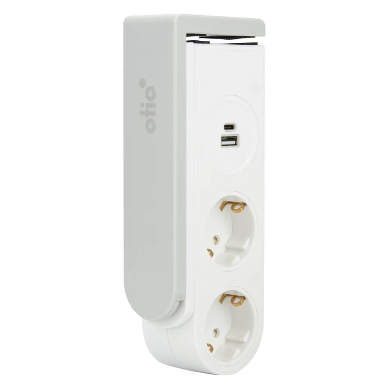 Multiprise Schuko 2x16A + USB Gekko Otio