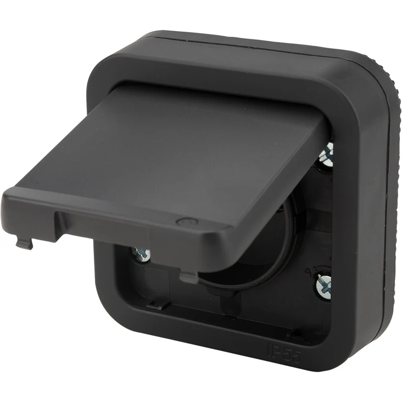 Prise française type E IP55 - 2P+T 16A - bornes auto - encastrée - gamme Granite - Protec