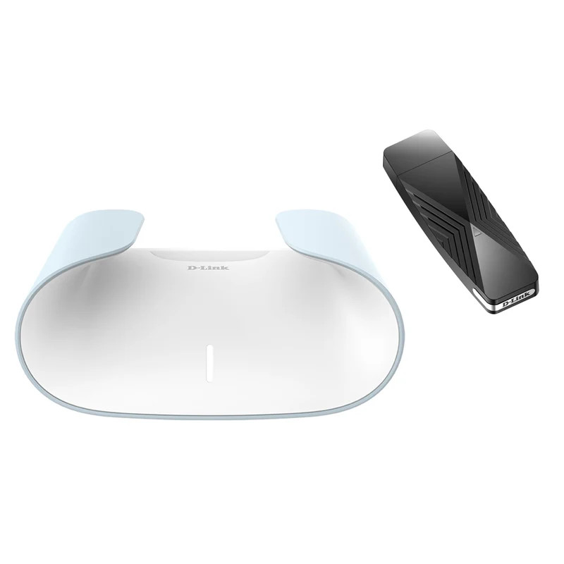 D-Link AQUILA PRO AI AX3000 Wi-Fi 6 Smart Mesh Router w/ Wi-Fi 6 USB Adapter - MBUND30-1