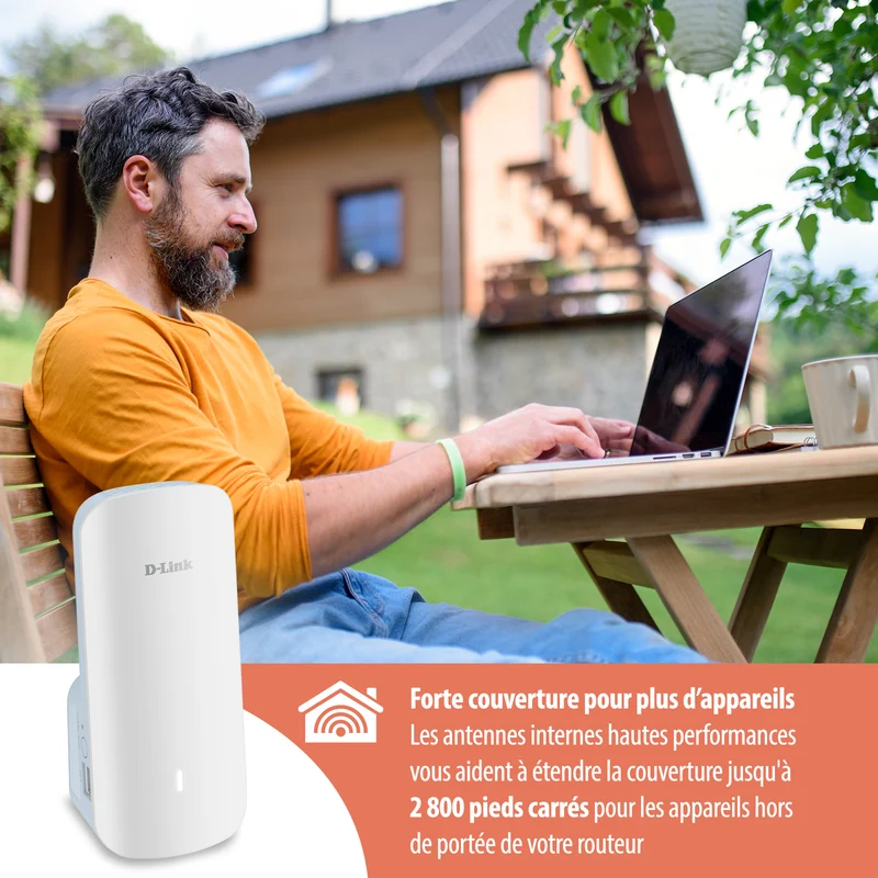 [Certified Open Box] AQUILA PRO AI AX3000 Wi-Fi 6 Smart Mesh Extender - E30/RE
