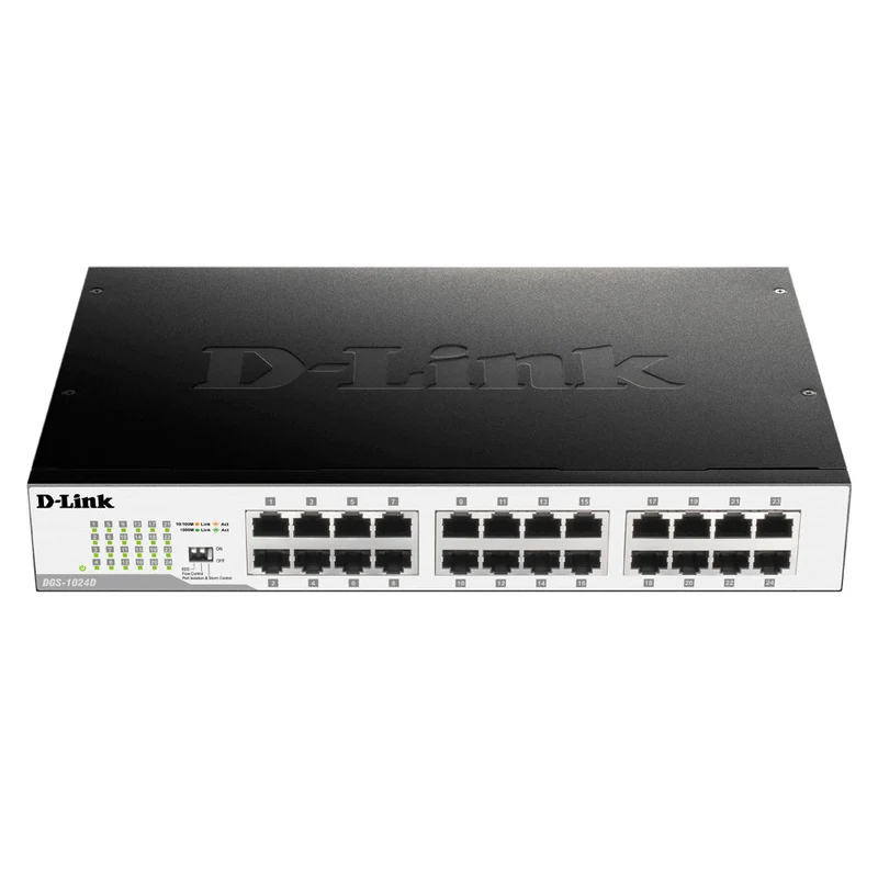 [Certified Refurbished] 24-Port Gigabit Unmanaged Switch - DGS-1024D/RE