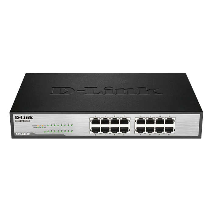 [Certified Refurbished] 16-Port Gigabit Unmanaged Rackmount Switch - DGS-1016C/RE