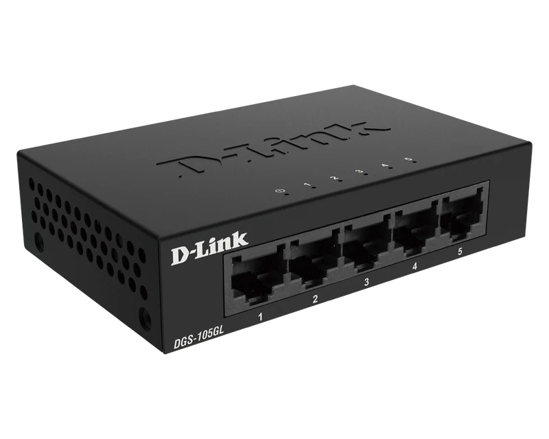 5-Port Gigabit Metal Unmanaged Desktop Switch - DGS-105GL