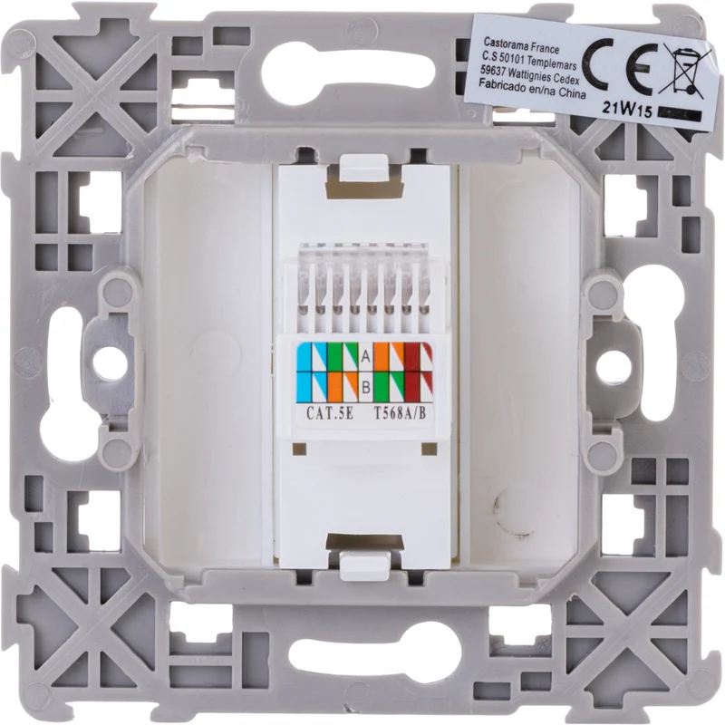 Prise RJ45 encastrée Kalya - Zenitech