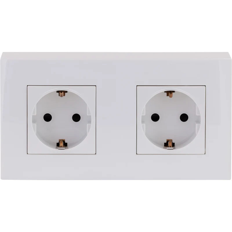 Double ou triple prise Schuko saillie + plaque Kalya - Zenitech