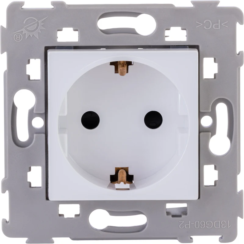 Prise Schuko encastrée - Blanc - Kalya - Zenitech