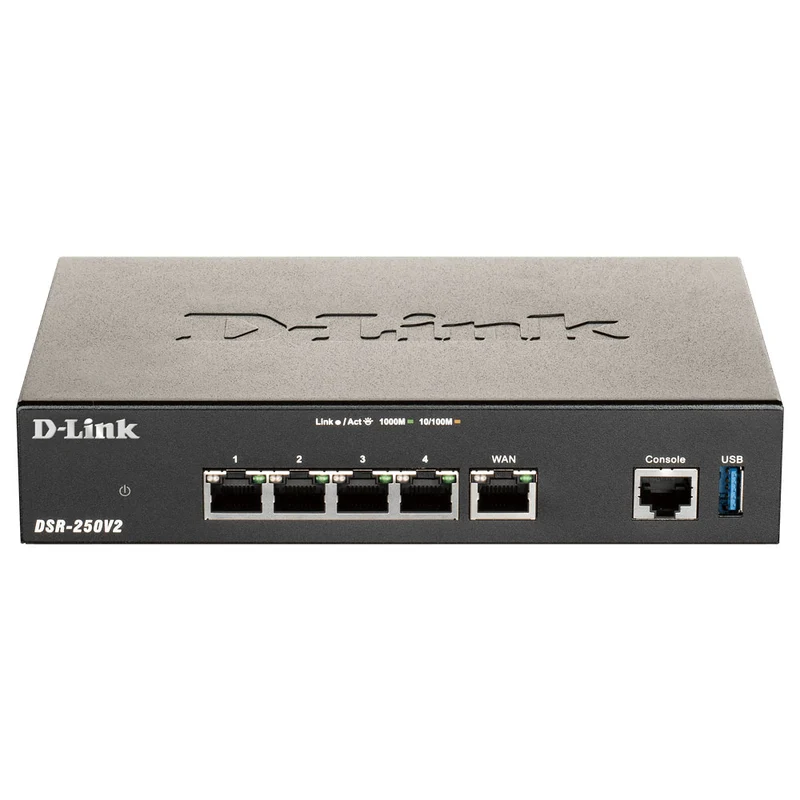 4-Port Gigabit VPN Router - DSR-250V2