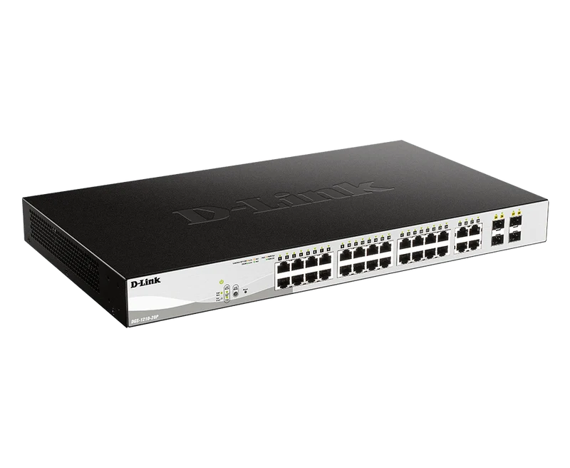 28-Port Gigabit Smart Managed PoE Switch - DGS-1210-28P