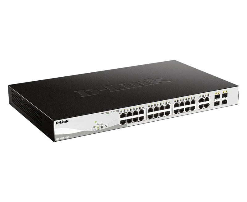 28-Port Gigabit Smart Managed PoE Switch - DGS-1210-28MP
