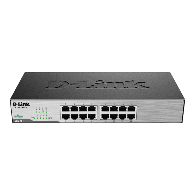 [Certified Refurbished] 16-Port Fast Ethernet Unmanaged Switch - DSS-16+/RE