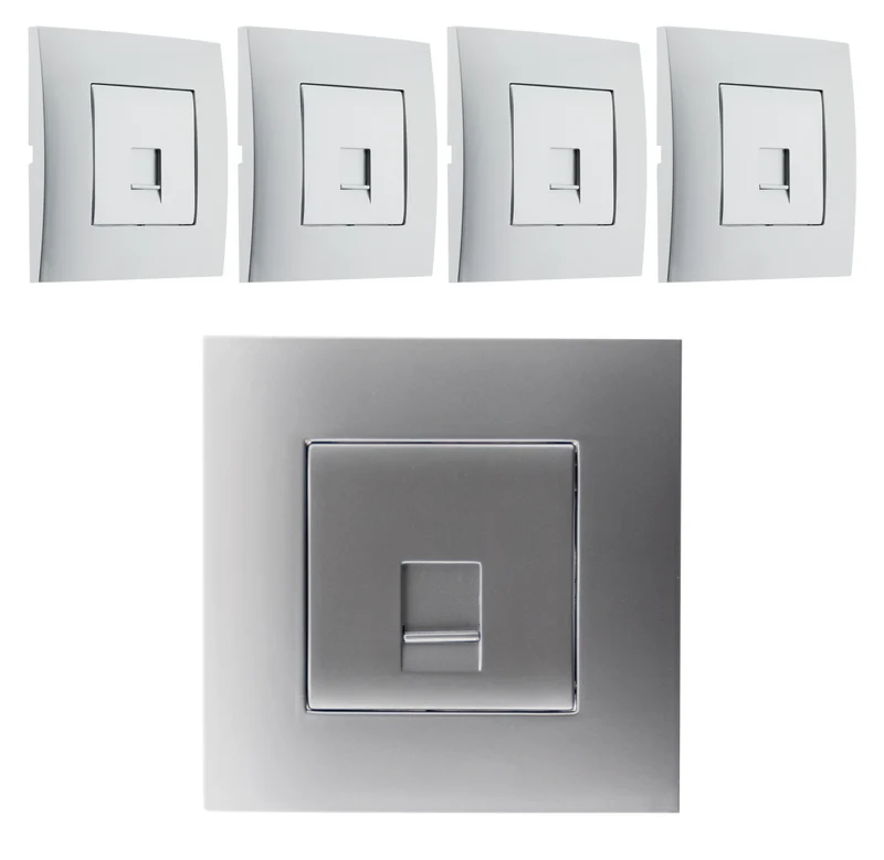 Prise téléphone RJ45 gris - Simplea - Zenitech