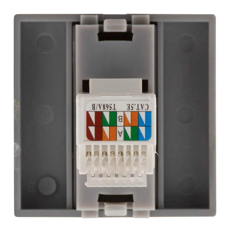Prise TEL. RJ 45 cat.5 module large - Zenitech