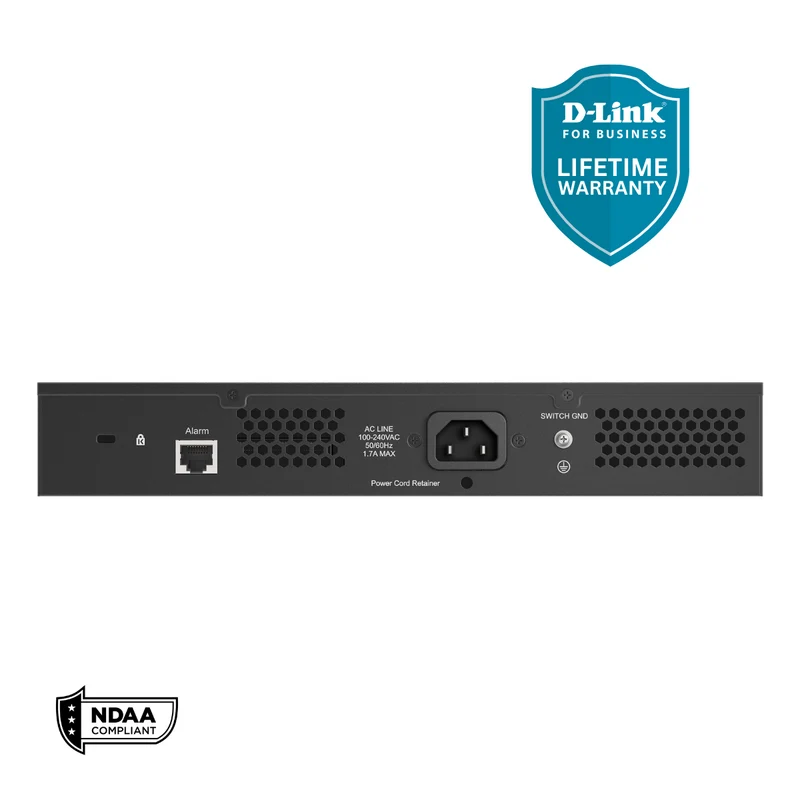 D-Link 8-Port Gigabit PoE+ Smart Managed Switch with 2 SFP Ports - DSS-200G-10MP