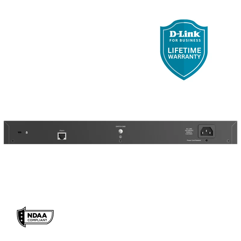 D-Link 24-Port Gigabit Poe++ Smart Managed Switch with 4 Combo SFP Ports - DSS-200G-28MPP