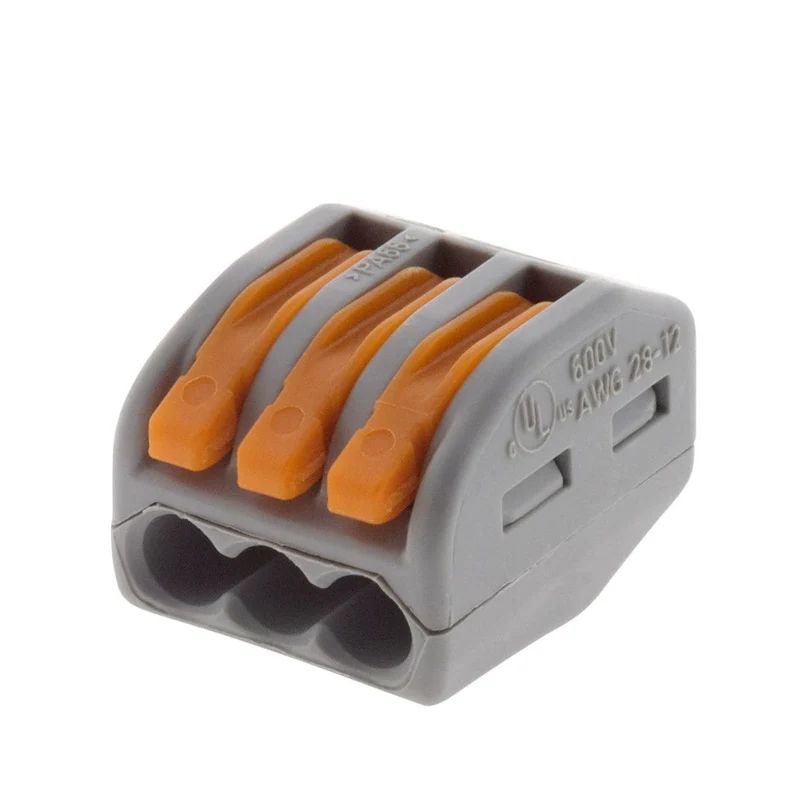 Lot de 30/50 bornes automatiques à cliquet S222 - 2/3/5 entrées 4mm² - Wago