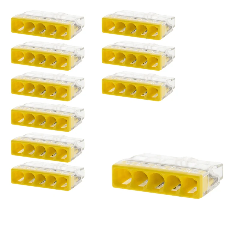 Lot de 10/15 bornes S2273 - 2/3/5/8 conducteurs 2.5mm² - Wago