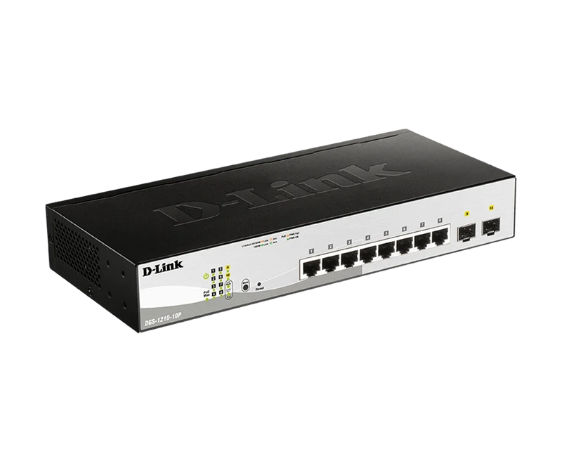 10-Port Gigabit Smart Managed PoE Switch - DGS-1210-10P