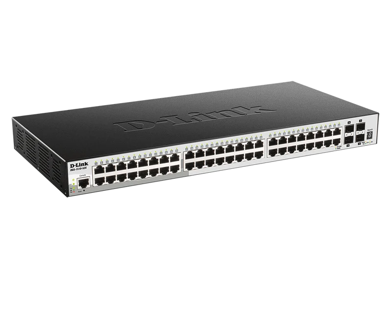 52-port Stackable Gigabit Switch including 4 10GbE SFP+ ports - DGS-1510-52X