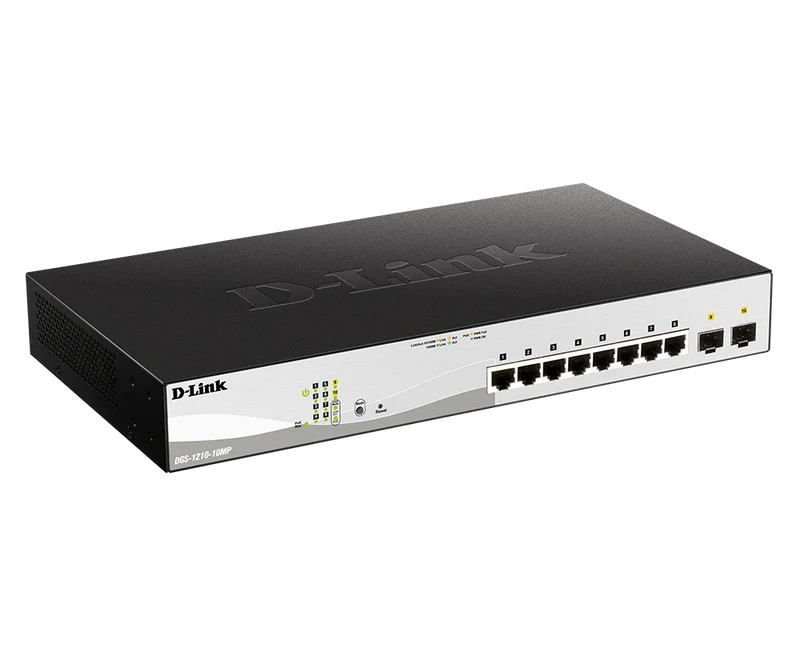 10-Port Gigabit Smart Managed PoE Switch DGS-1210-10MP