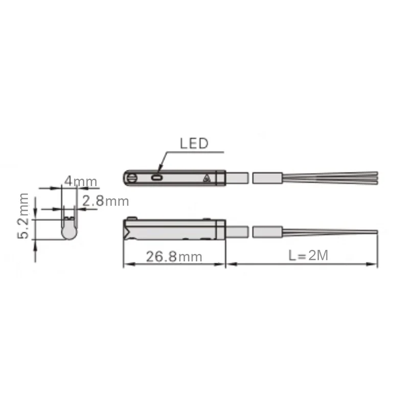 Interrupteur magnétique électronique pour vérin électrique A3/J3/B3/C3 (Modèle 0043201)
