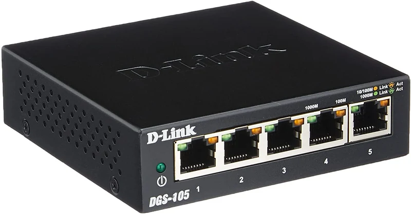 [Certified Refurbished] 5-Port Gigabit Metal Desktop Switch 2pk - DGS-105/2PK RE