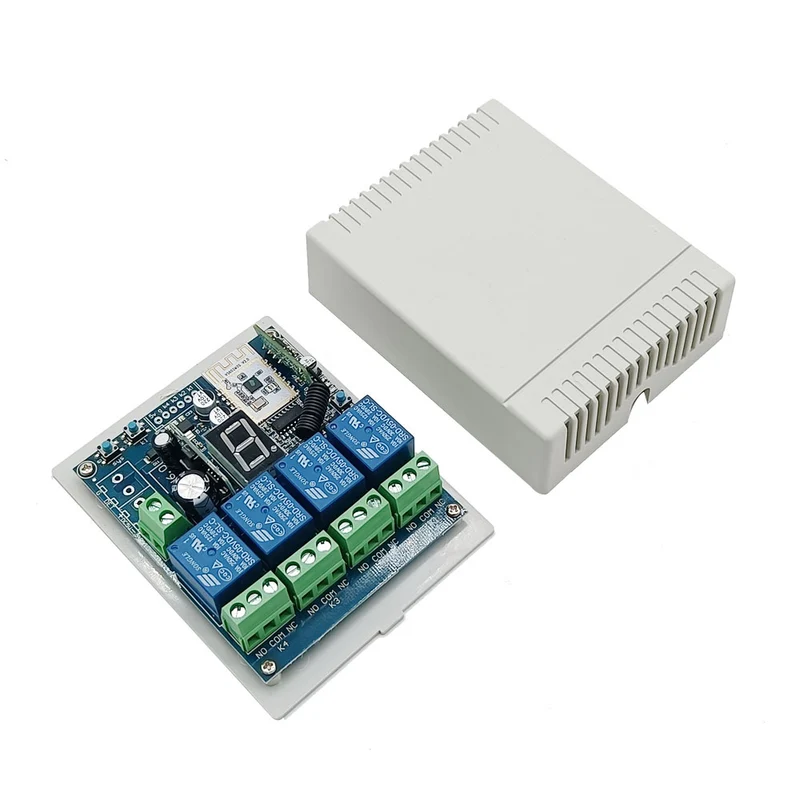 Interrupteur Télécommande 4 Canaux WIFI / Bluetooth pour Moteur / Vérin Électrique (Modèle 0022015)