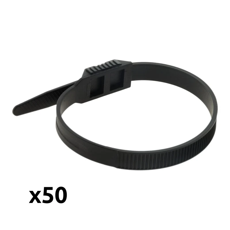 Lot de colliers de câblage 6x 175mm - noir - Zenitech